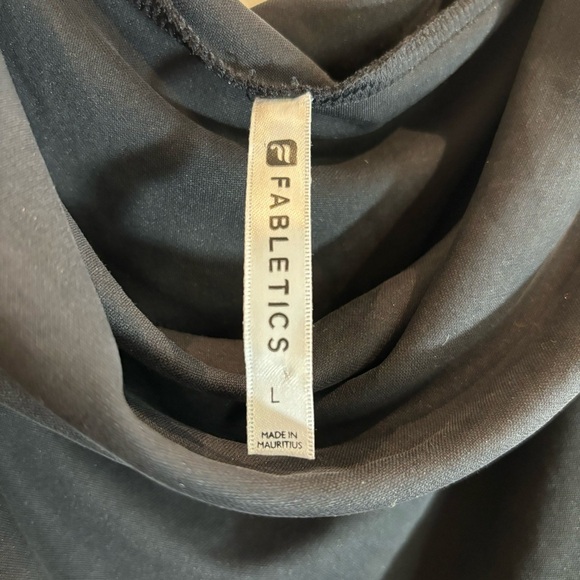 FABLETICS Sz L Tess Off Cowl Neck Off Shoulder Jersey Knit Long Sleeve Jumpsuit - Picture 6 of 7